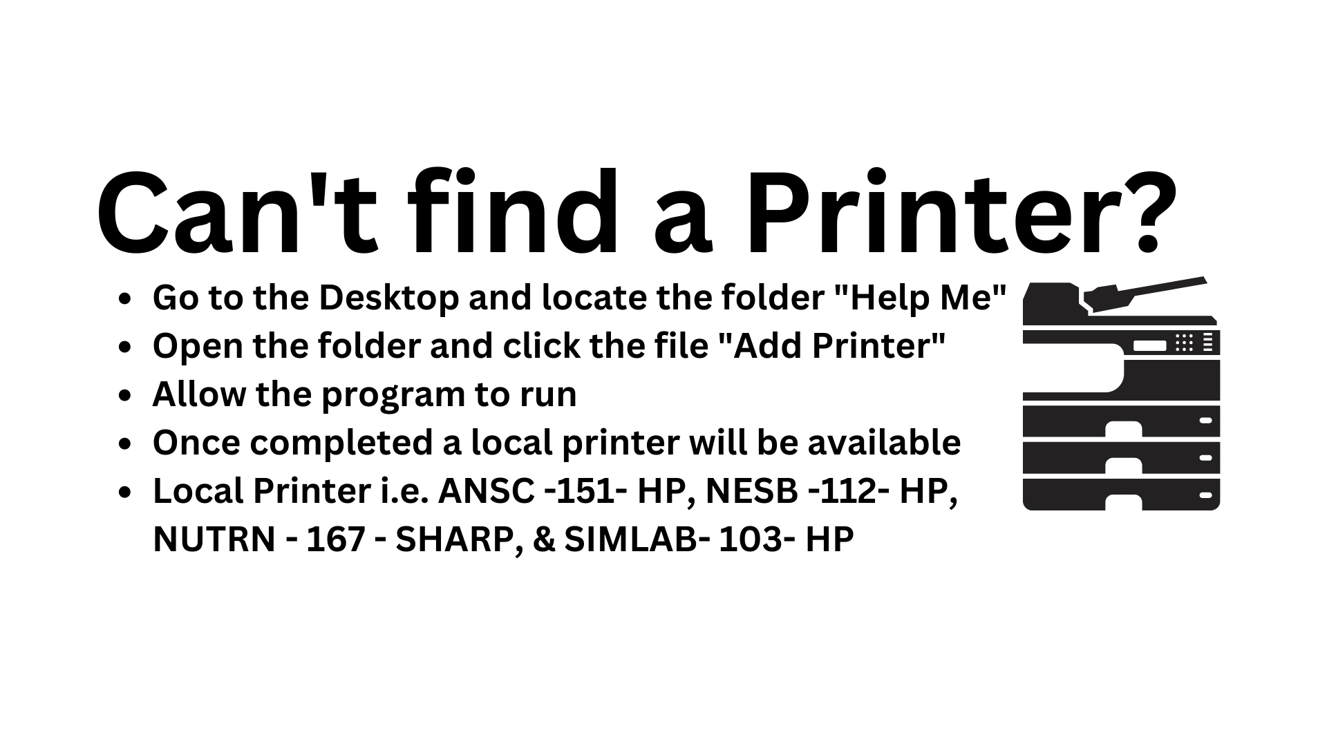 Find a Printer